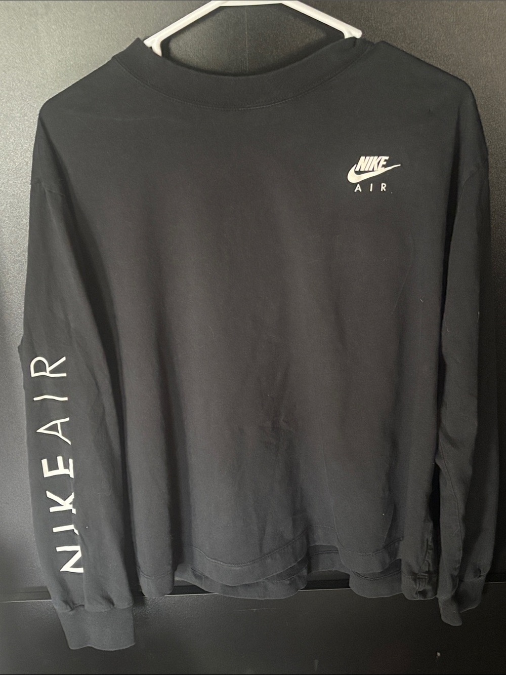 Nike Black Crewneck Long sleeve shirt with Logo